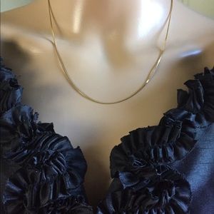 10k real Yellow Gold box chain Necklace NWOT